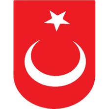 Türk Bayrağı 3 Duvar Dekor Sticker Kırmızı 40 x 80 cm