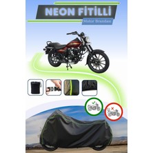 Cemku Shine Siyah Neon Fitilli Bajaj Avenger Street 150 Uyumlu Motor Brandası