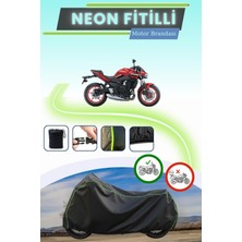 Cemku Shine Siyah Neon Fitilli Kawasaki Z 650 Uyumlu Motor Brandası