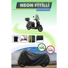 Cemku Shine Siyah Neon Fitilli Rks Vps 125 Uyumlu Motor Brandası