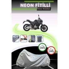 Cemku Shine Gri Neon Fitilli Arora Sk 250 Kv Uyumlu Motosiklet Brandası