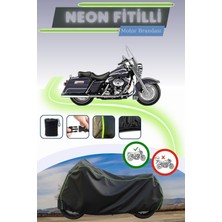 Cemku Shine Siyah Neon Fitilli Harley Davidson Road King Flhrı Uyumlu Motor Brandası