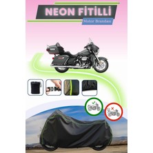 Cemku Shine Siyah Neon Fitilli Harley Davidson Ultra Limited Low Uyumlu Motor Brandası