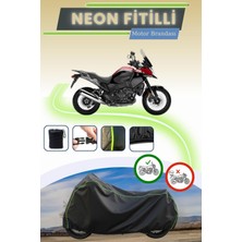 Cemku Shine Siyah Neon Fitilli Honda Vfr 1200 x Crosstourer Dct Uyumlu Motor Brandası