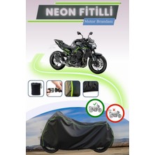 Cemku Shine Siyah Neon Fitilli Kawasaki Z 900 Uyumlu Motor Brandası