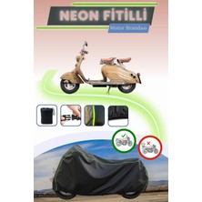 Cemku Shine Siyah Neon Fitilli Lambretta Innocenti Uyumlu Motor Brandası