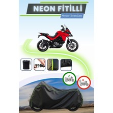 Cemku Shine Siyah Neon Fitilli Ducati Multistrada V2 S Uyumlu Motor Brandası