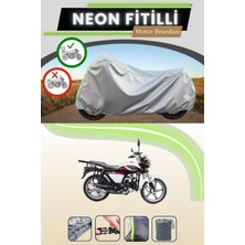 Cemku Shine Gri Arka Çanta Uyumlu Neon Fitilli Kuba Dragon 50 Uyumlu Motosiklet Brandası