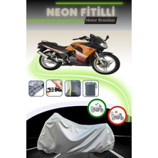 Cemku Shine Gri Neon Fitilli Kanuni Racer 200 S Uyumlu Motosiklet Brandası