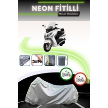 Cemku Shine Gri Neon Fitilli Sym Gts 250I Evo Uyumlu Motosiklet Brandası
