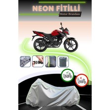 Cemku Shine Gri Neon Fitilli Yamaha Ys 125 Uyumlu Motosiklet Brandası