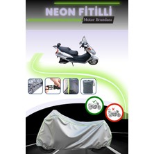 Cemku Shine Gri Neon Fitilli Dorado Akida Cub 125 Uyumlu Motosiklet Brandası