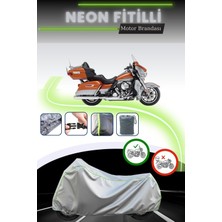 Cemku Shine Gri Neon Fitilli Harley Davidson Flhtk Electra Glide Ultra Uyumlu Motosiklet Brandası