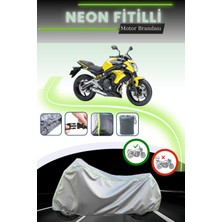 Cemku Shine Gri Neon Fitilli Kawasaki Er-6 N Uyumlu Motosiklet Brandası