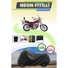 Cemku Shine Siyah Neon Fitilli Falcon Comfort 180 Uyumlu Motor Brandası