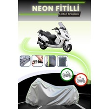 Cemku Shine Gri Neon Fitilli Kymco Grand Dink 250 Uyumlu Motosiklet Brandası