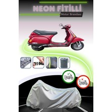 Cemku Shine Gri Neon Fitilli Piaggio X7 Evo 300 Uyumlu Motosiklet Brandası