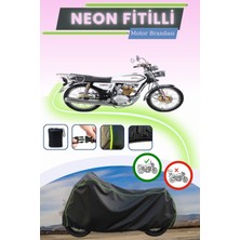 Cemku Shine Siyah Neon Fitilli Kuba Çita 125R Max Uyumlu Motor Brandası