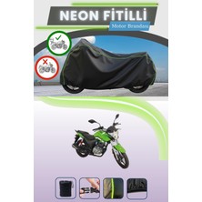 Cemku Shine Siyah Arka Çanta Uyumlu Neon Fitilli Kuba Cr1 Uyumlu Motor Brandası