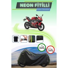Cemku Shine Siyah Neon Fitilli Rks SRK250 Rs Uyumlu Motor Brandası