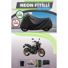 Cemku Shine Siyah Arka Çanta Uyumlu Neon Fitilli Yamaha Xsr 700 Uyumlu Motor Brandası