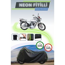 Cemku Shine Siyah Neon Fitilli Kuba Çita 100R Uyumlu Motor Brandası