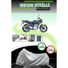 Cemku Shine Gri Neon Fitilli Falcon Mexico 150 Uyumlu Motosiklet Brandası