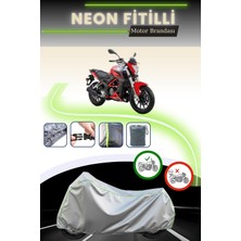 Cemku Shine Gri Neon Fitilli Benelli Bn 251 Uyumlu Motosiklet Brandası