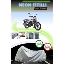 Cemku Shine Gri Neon Fitilli Rks RK150-S Uyumlu Motosiklet Brandası