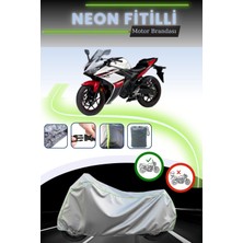 Cemku Shine Gri Neon Fitilli Yamaha Yzf R125 Uyumlu Motosiklet Brandası