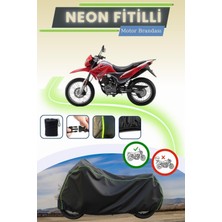 Cemku Shine Siyah Neon Fitilli Arora Ar 200 Gy Cross Uyumlu Motor Brandası