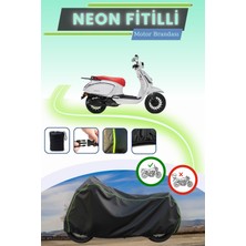 Cemku Shine Siyah Neon Fitilli Rks Dark Blue 50 Uyumlu Motor Brandası