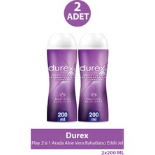 Durex Play 2'si 1 Arada Aloe Vera Rahatlatıcı Etkili Jel 200 ml 2 Adet