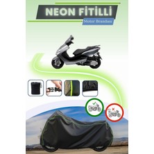 Cemku Shine Siyah Neon Fitilli Yamaha Majesty 180 Uyumlu Motor Brandası
