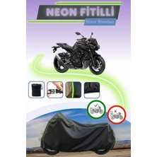 Cemku Shine Siyah Neon Fitilli Yamaha Mt-10 Uyumlu Motor Brandası
