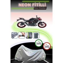 Cemku Shine Gri Neon Fitilli Kawasaki Z 500 Se Uyumlu Motosiklet Brandası