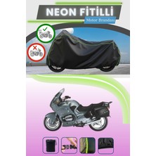 Cemku Shine Siyah Arka Çanta Uyumlu Neon Fitilli Bmw R 1100 Rt Uyumlu Motor Brandası