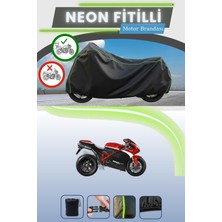 Cemku Shine Siyah Arka Çanta Uyumlu Neon Fitilli Ducati 848 Evo Corse Se Uyumlu Motor Brandası