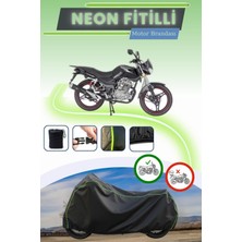 Cemku Shine Siyah Neon Fitilli Mondial 150 Mh Drift Uyumlu Motor Brandası