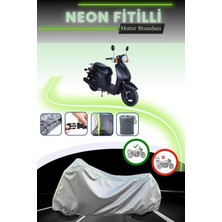 Cemku Shine Gri Neon Fitilli Arora Ar 50-20 Today Uyumlu Motosiklet Brandası