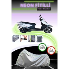Cemku Shine Gri Neon Fitilli Kuba Raden 125 Uyumlu Motosiklet Brandası