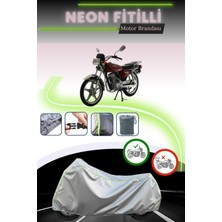 Cemku Shine Gri Neon Fitilli Mondial 125 Mg Sport Uyumlu Motosiklet Brandası