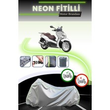 Cemku Shine Gri Neon Fitilli Yamaha X-City 250 Uyumlu Motosiklet Brandası