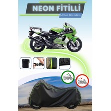 Cemku Shine Siyah Neon Fitilli Kawasaki Zx-7 R Uyumlu Motor Brandası