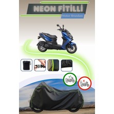 Cemku Shine Siyah Neon Fitilli Kymco Krv 200 Uyumlu Motor Brandası