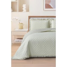 Lisbon Elyaf Dolgulu Çift Kişilik 240X260 cm Yatak Örtüsü Krem