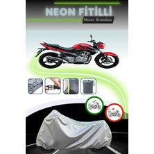 Cemku Shine Gri Neon Fitilli Suzuki GW250 Uyumlu Motosiklet Brandası