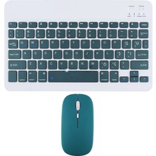 Novstrap Apple Ipad Mini 2 3 4 5 6 7 ile Uyumlu Üretilmiş Bluetooth Klavye Mouse Seti
