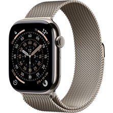 Apple Watch Series 11 Gps + Cellular, 46 mm natürel Titanyum kasa ve Natürel Milano loop - S/m
