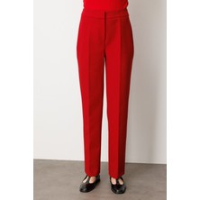 Ekol Düz Kesim Boru Paça Pantolon Kırmızı 05027